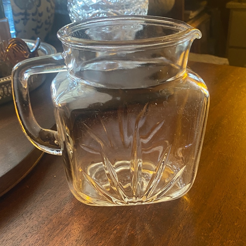 Vintage Federal Glass water / juice pitcher / jug